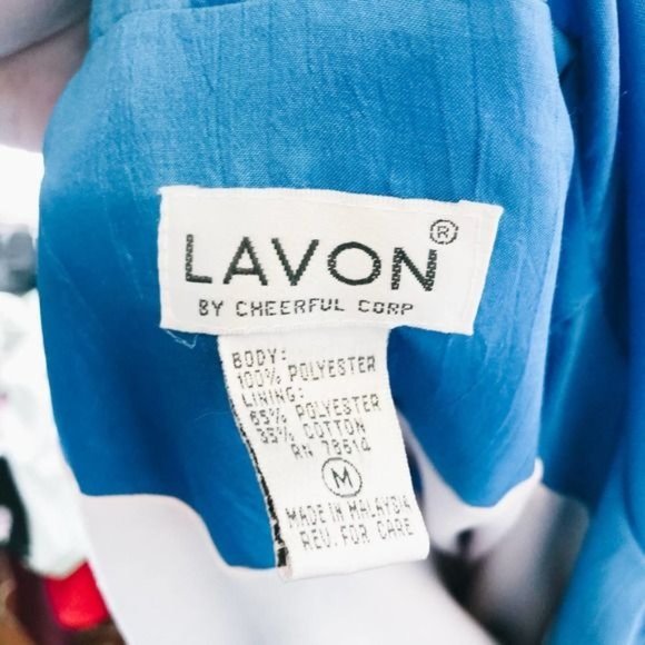 Vintage Lavon Blue Plaid Jacket M - Picture 2 of 7